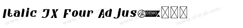 Italic JX Four Adjus字体转换